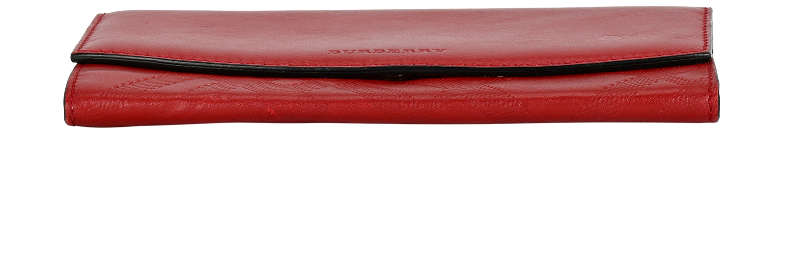 Burberry Embossed Continental Wallet, &pound;110, Accessories, Red, Leather, Top view